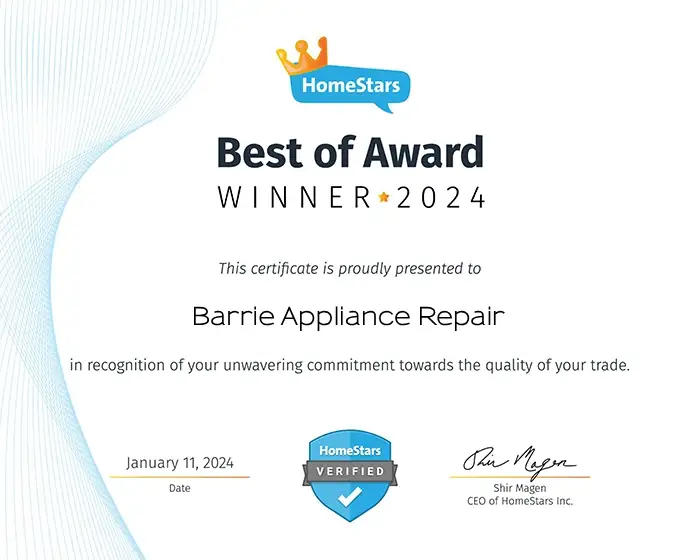 Trusted Appliance Repair Experts in Barrie