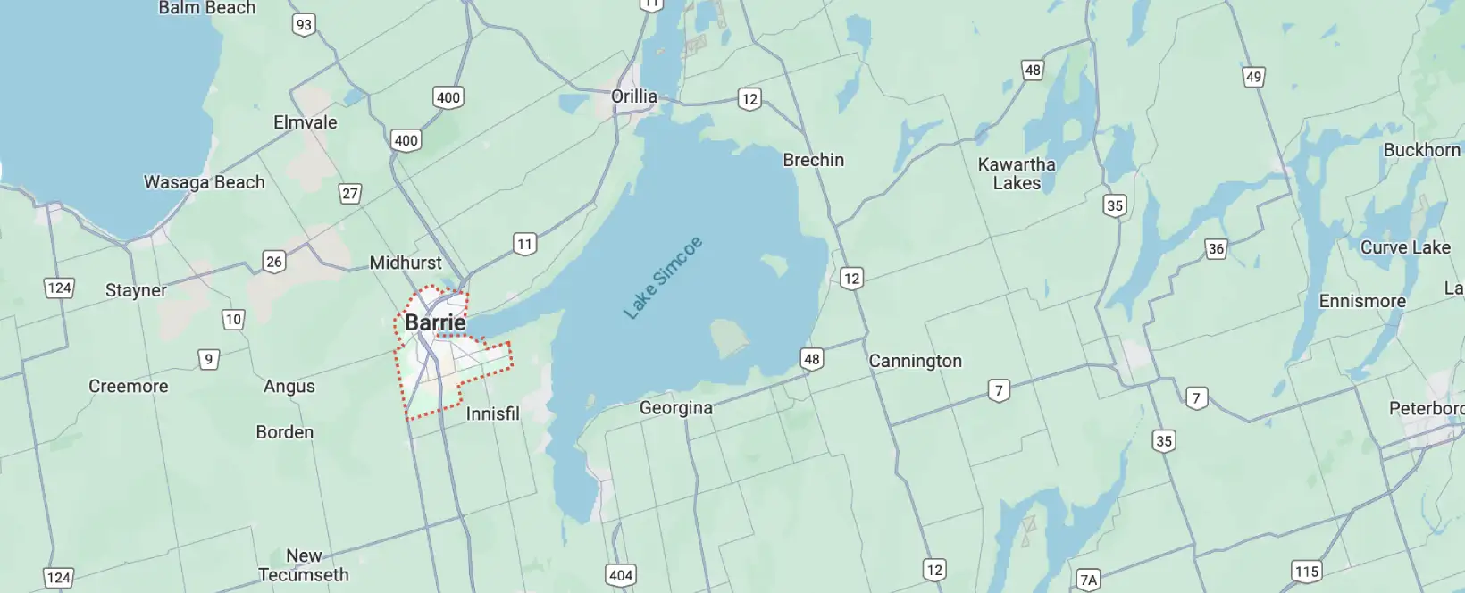 Areas We Serve in Barrie
